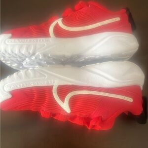 Nike Kids Red and White Sneakers